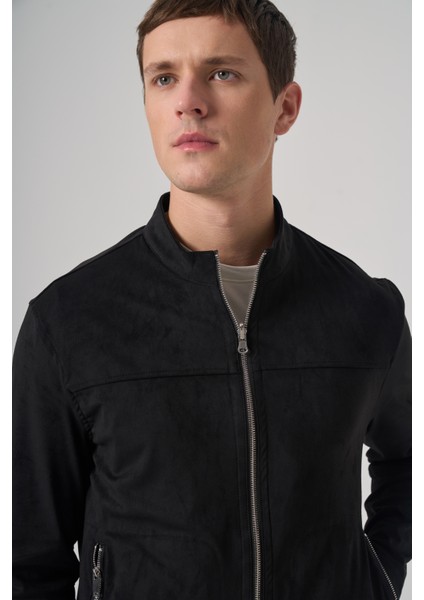 Erkek Siyah Trend Baharlık Çift Taraflı Süet Mont fiyatları