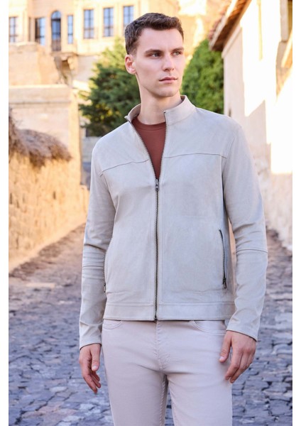 Erkek Taş Trend Baharlık Çift Taraflı Süet Mont fiyatları