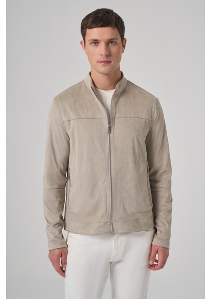 Erkek Taş Trend Baharlık Çift Taraflı Süet Mont modelleri