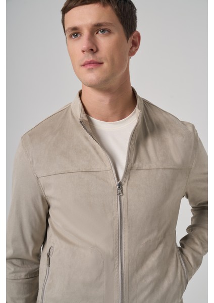 Erkek Taş Trend Baharlık Çift Taraflı Süet Mont indirimleri