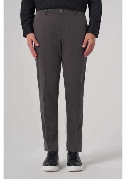 Erkek Antrasit Pamuk Trend Dynamic Fit Chino Pantolon fiyatları