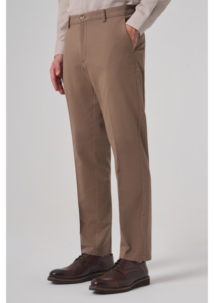 Erkek Vizon Pamuk Trend Dynamic Fit Chino Pantolon fiyatları