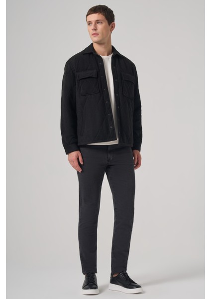 Erkek Siyah Yünlü Dynamic Fit Berberi Yaka Mont indirimleri