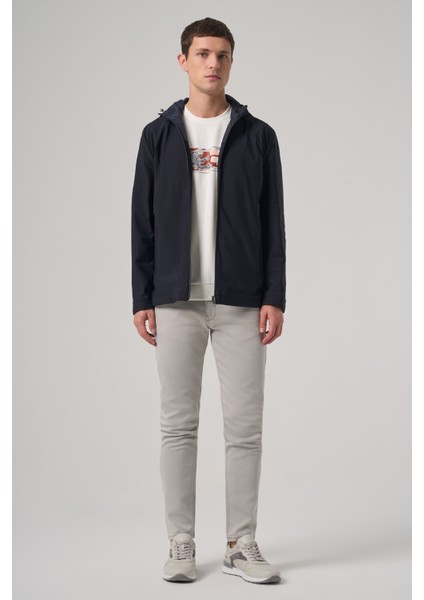 Erkek Lacivert Trend Çift Taraflı Kapüşonlu Mont indirimleri