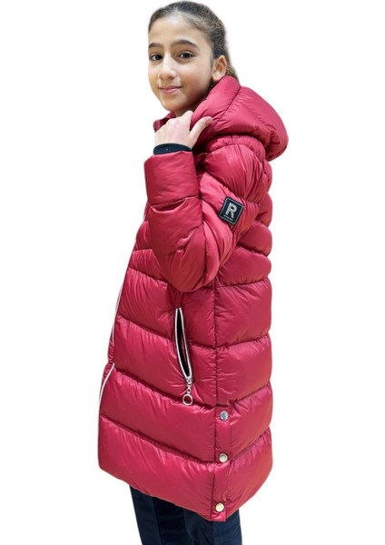 Kız Çocuk Kapüşonlu Kışlık Şişme Mont 51338 fiyatları