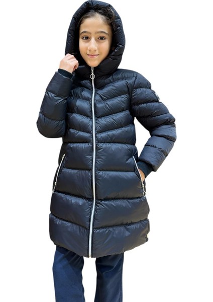 Kız Çocuk Kapüşonlu Kışlık Şişme Mont 51338 fiyatları