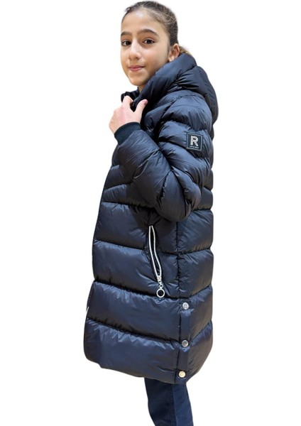 Kız Çocuk Kapüşonlu Kışlık Şişme Mont 51338 indirimleri