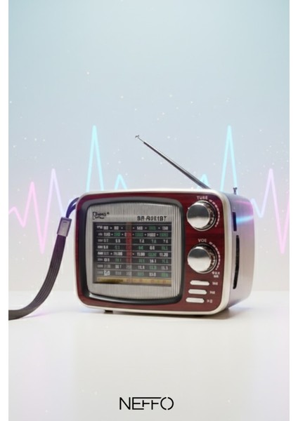 Retro Taşınabilir Radyo Am Fm Sw – Bluetooth USB Tf Kart Destekli – 1200MAH Şarjlı Güçlü Ses