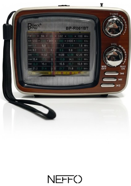 Retro Taşınabilir Radyo Am Fm Sw – Bluetooth USB Tf Kart Destekli – 1200MAH Şarjlı Güçlü Ses fırsatları