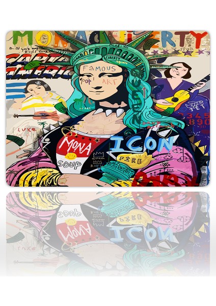 Mona Pop Gaming Oyuncu Xl Mouse Pad Kaydırmaz Mousepad 40X30 3mm Premium Model Büyük Boy