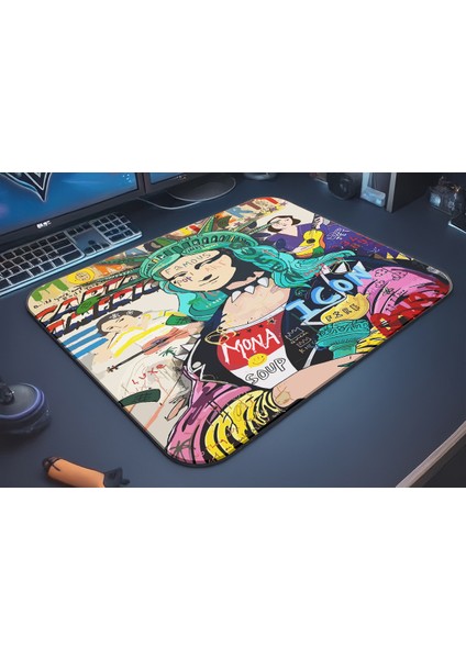 Mona Pop Gaming Oyuncu Xl Mouse Pad Kaydırmaz Mousepad 40X30 3mm Premium Model Büyük Boy fiyatları