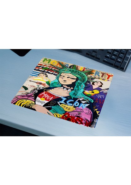 Mona Pop Gaming Oyuncu Xl Mouse Pad Kaydırmaz Mousepad 40X30 3mm Premium Model Büyük Boy fırsatları