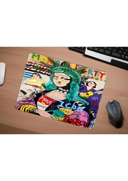 Mona Pop Gaming Oyuncu Xl Mouse Pad Kaydırmaz Mousepad 40X30 3mm Premium Model Büyük Boy indirimleri
