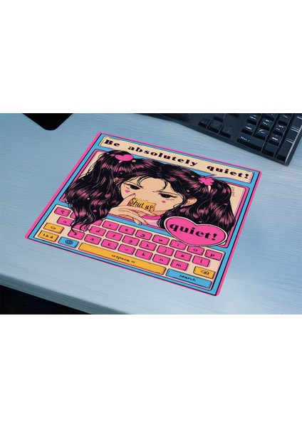 Q•u•i•e•t.exe Gaming Oyuncu Xl Mouse Pad Kaydırmaz Mousepad 40X30 3mm Premium Model Büyük Boy indirimleri