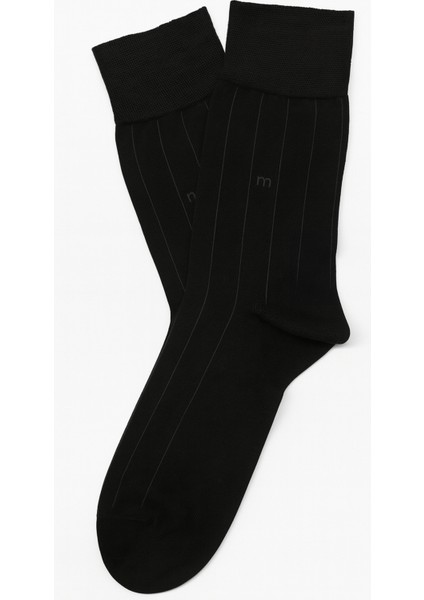 Erkek Siyah Bambu Desenli Soket Çorap fiyatları