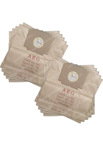 Ile Uyumlu Ae 3450 Süpürge Kağıt Toz Torbası 10 Adet
