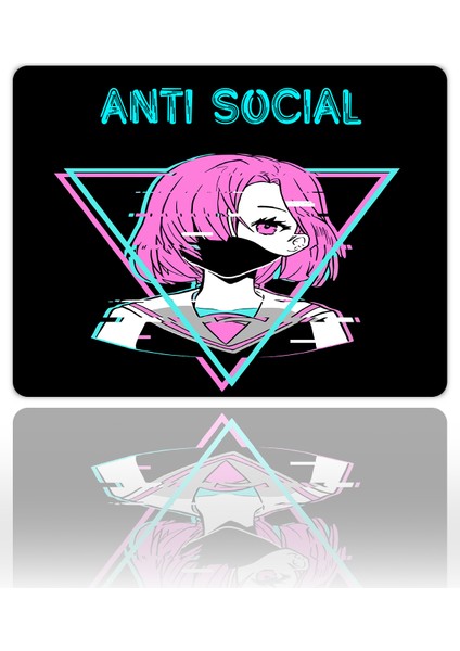 Anti Social Gaming Oyuncu Xl Mouse Pad Kaydırmaz Mousepad 40X30 3mm Premium Model Büyük Boy