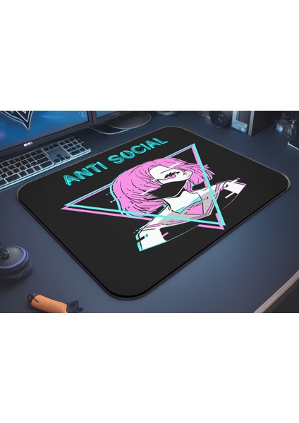Anti Social Gaming Oyuncu Xl Mouse Pad Kaydırmaz Mousepad 40X30 3mm Premium Model Büyük Boy fiyatları