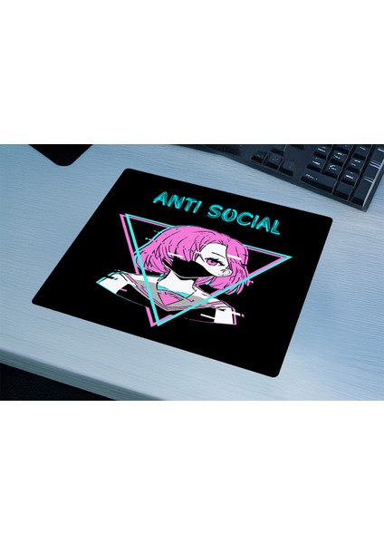 Anti Social Gaming Oyuncu Xl Mouse Pad Kaydırmaz Mousepad 40X30 3mm Premium Model Büyük Boy fırsatları