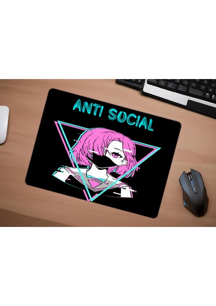 Anti Social Gaming Oyuncu Xl Mouse Pad Kaydırmaz Mousepad 40X30 3mm Premium Model Büyük Boy indirimleri