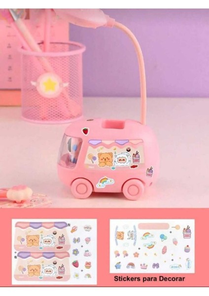 Sevimli Araba Tasarımlı Şarj Edilebilir Gece & Masa Lambası indirimleri