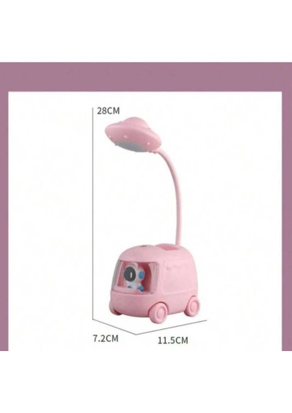 Sevimli Araba Tasarımlı Şarj Edilebilir Gece & Masa Lambası