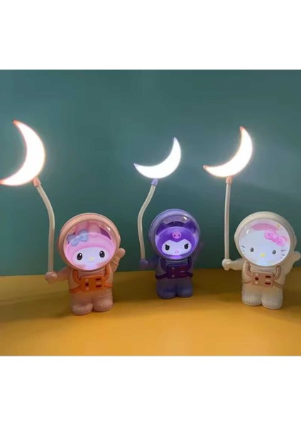 Sevimli Karikatür Göz Korumalı USB Gece Lambası Beyaz modelleri