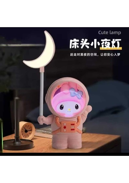 Sevimli Karikatür Göz Korumalı USB Gece Lambası Beyaz indirimleri