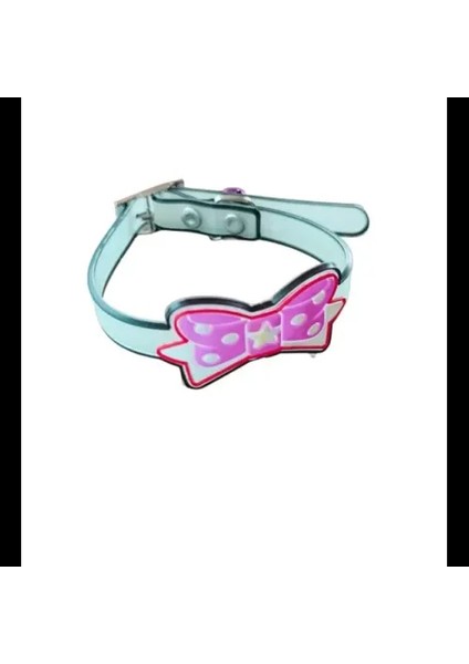 Papyonlu Silikon Kedi Tasması