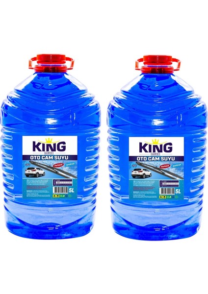 Kıng Max Cam Suyu 5 Lt Antifriz Içerikli -20 Derece 2'li Avantaj Paket