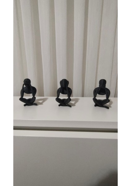 Gelmedim Görmedim Duymadım Üçlü Dekoratif Biblo fiyatları