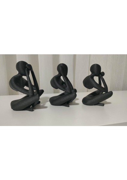 Gelmedim Görmedim Duymadım Üçlü Dekoratif Biblo modelleri