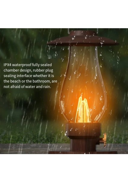 Klasik Vintage Gazyağı Retro Bluetooth Hoparlör Lamba Ses Müzik Su Geçirmez Kablosuz modelleri