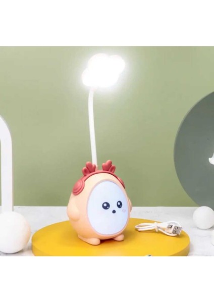 Pratik Okuma Masa Lambası Şarjlı Karikatürlü USB Led'li Gece Aydınlatma modelleri