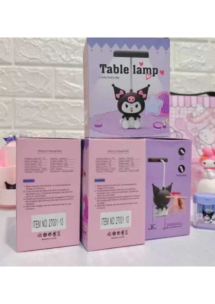 Sevimli Şarjlı Esnek Oynar Başlıklı Masa & Gece Lambası Kalem Traşlı