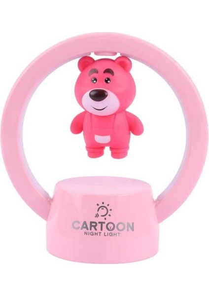 Renkli Çocuk Masa Lambası, Ayıcıklı ve Uzaylı Tasarımıyla Şirin ve Eğlenceli