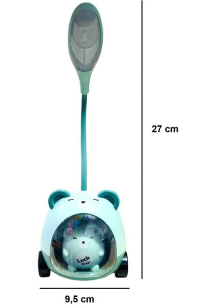 Sevimli Ayıcık Çocuk Masa Gece Lambası - Hazneli Kalem Traşlı Kalemlik Masa Lambası fırsatları