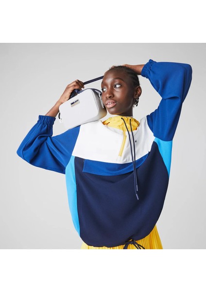 Women's Chantaco Badge Small Matte Piqué Leather Shoulder Bag