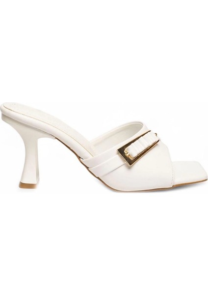 Nrzsnt Sief Beyaz Rugan Topuklu Terlik (Numara: 37) fiyatları