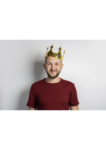 Plastik Kral Tacı Altın Renk Yetişkin Boy 55 cm indirimleri