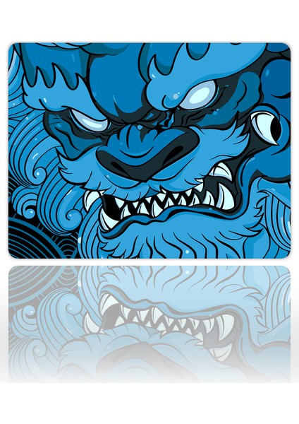 Blue Oni Gaming Oyuncu Xl Mouse Pad Kaydırmaz Mousepad 40X30 3mm Premium Model Büyük Boy