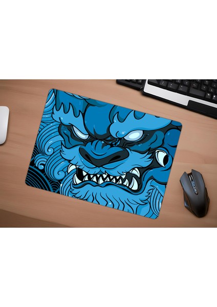 Blue Oni Gaming Oyuncu Xl Mouse Pad Kaydırmaz Mousepad 40X30 3mm Premium Model Büyük Boy fırsatları