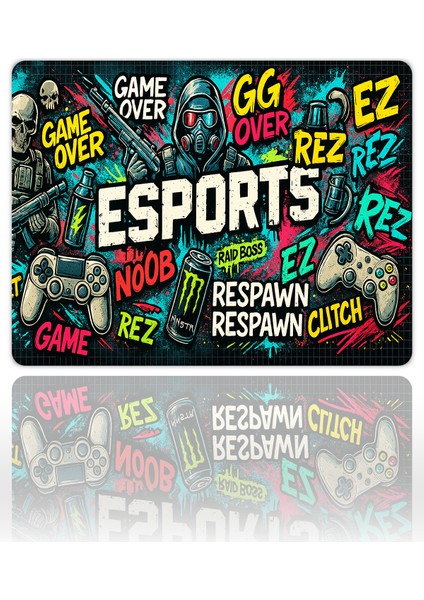 Raid Boss Gaming Oyuncu Xl Mouse Pad Kaydırmaz Mousepad 40X30 3mm Premium Model Büyük Boy