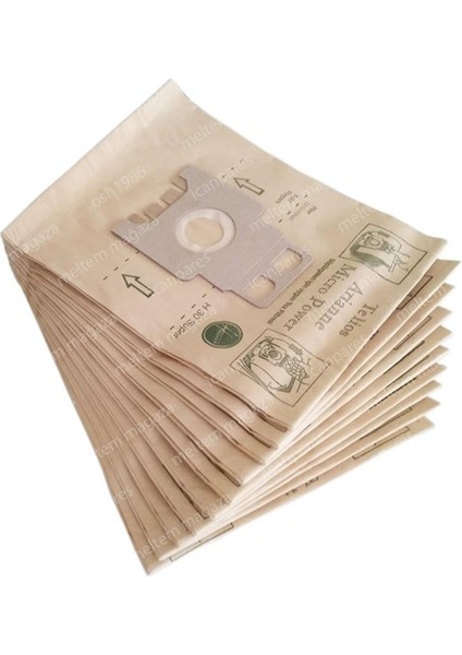 Ile Uyumlu Telios T 2220, T 2310, T 4420, T 4535 Süpürge Kağıt Toz Torba 10 Adet