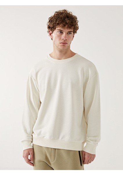 Yeni Sezon Bisiklet Yaka Uzun Kollu Erkek Sweatshirt