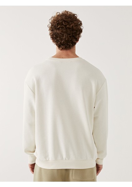 Yeni Sezon Bisiklet Yaka Uzun Kollu Erkek Sweatshirt fırsatları