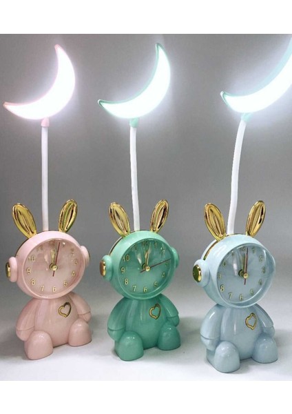 Tavşan & Ayıcık Şirin Saatli Çocuk Masa ve Gece Lambası modelleri