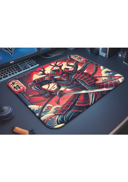 Demon Samurai Gaming Oyuncu Xl Mouse Pad Kaydırmaz Mousepad 40X30 3mm Premium Model Büyük Boy fiyatları