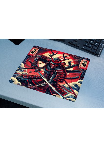 Demon Samurai Gaming Oyuncu Xl Mouse Pad Kaydırmaz Mousepad 40X30 3mm Premium Model Büyük Boy fırsatları