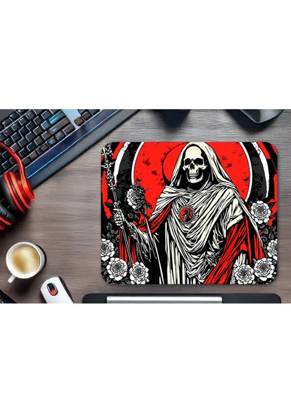 Red Halo Of Silence Gaming Oyuncu Xl Mouse Pad Kaydırmaz Mousepad 40X30 3mm Premium Model Büyük Boy modelleri